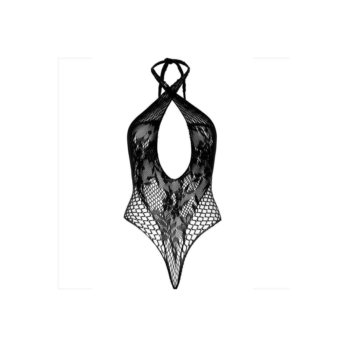 Teddy-Halfter mit Spitze Schwarz von Leg Avenue Teddies kaufen | Fesselliebe