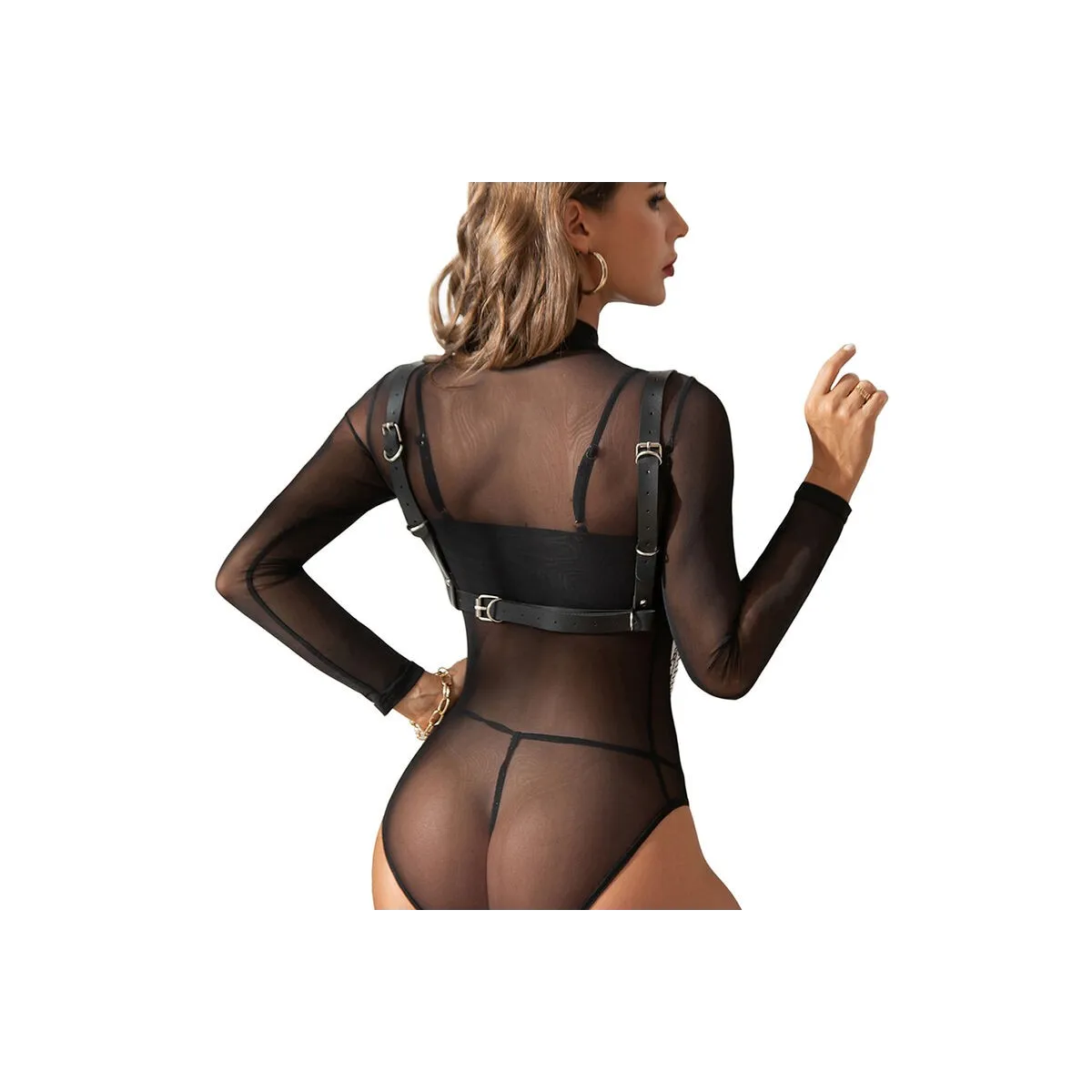 Harness-BH mit Kettendetail, One Size (S-L) von Subblime Fetish kaufen | Fesselliebe