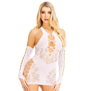 Set aus Minikleid und Handschuhen Weiss von Leg Avenue Sets kaufen | Fesselliebe