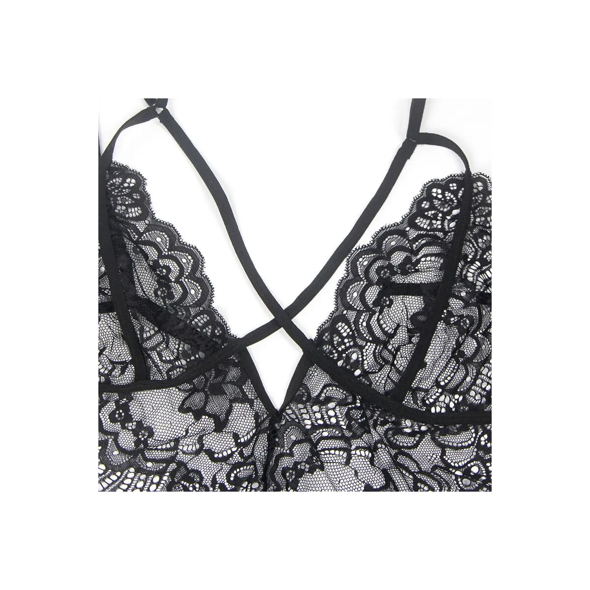 Polizeikostüm mit Spitze Schwarz S/M von Subblime Costumes kaufen | Fesselliebe