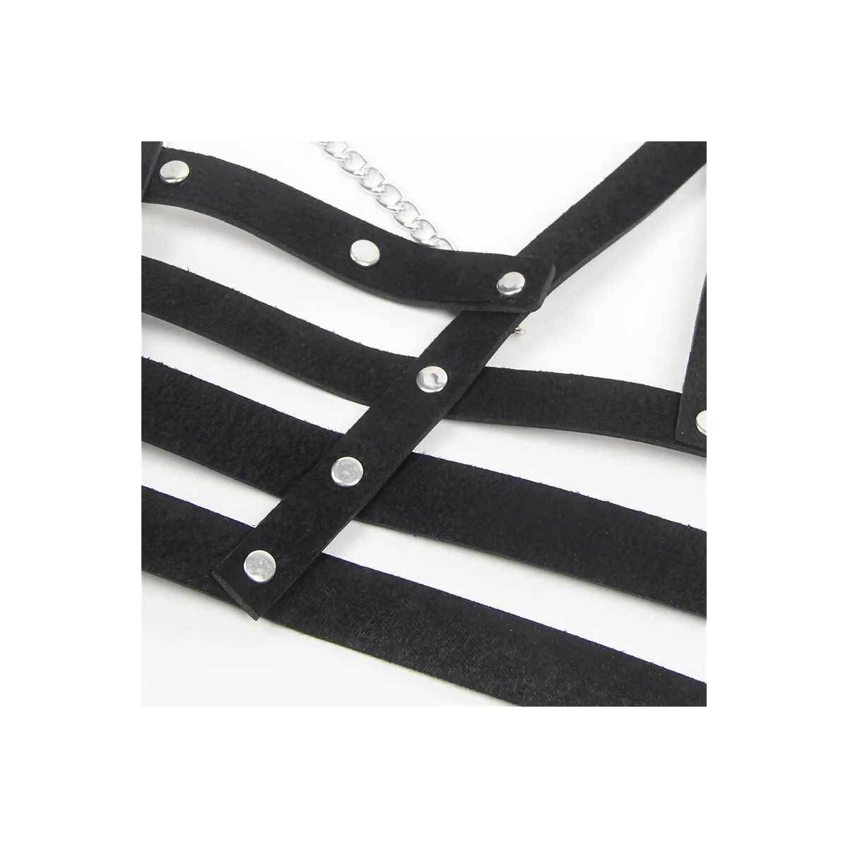 Korsett Harness mit Kette Detail One Size (S-L) von Subblime Fetish kaufen | Fesselliebe