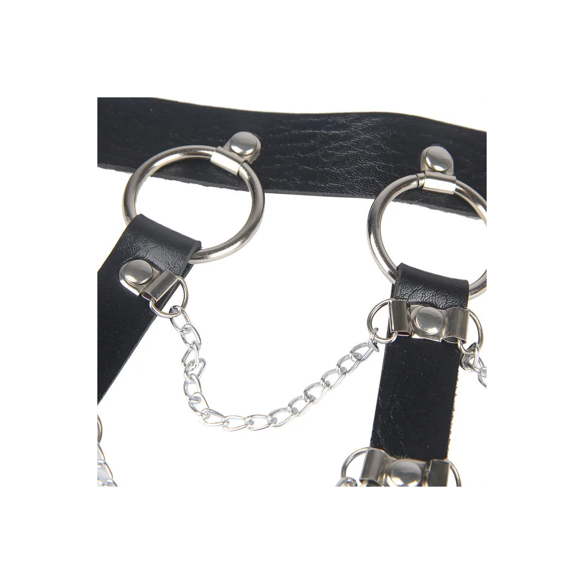 Brustharness Lederketten Schwarz Einheitsgrösse von Subblime Fetish kaufen | Fesselliebe