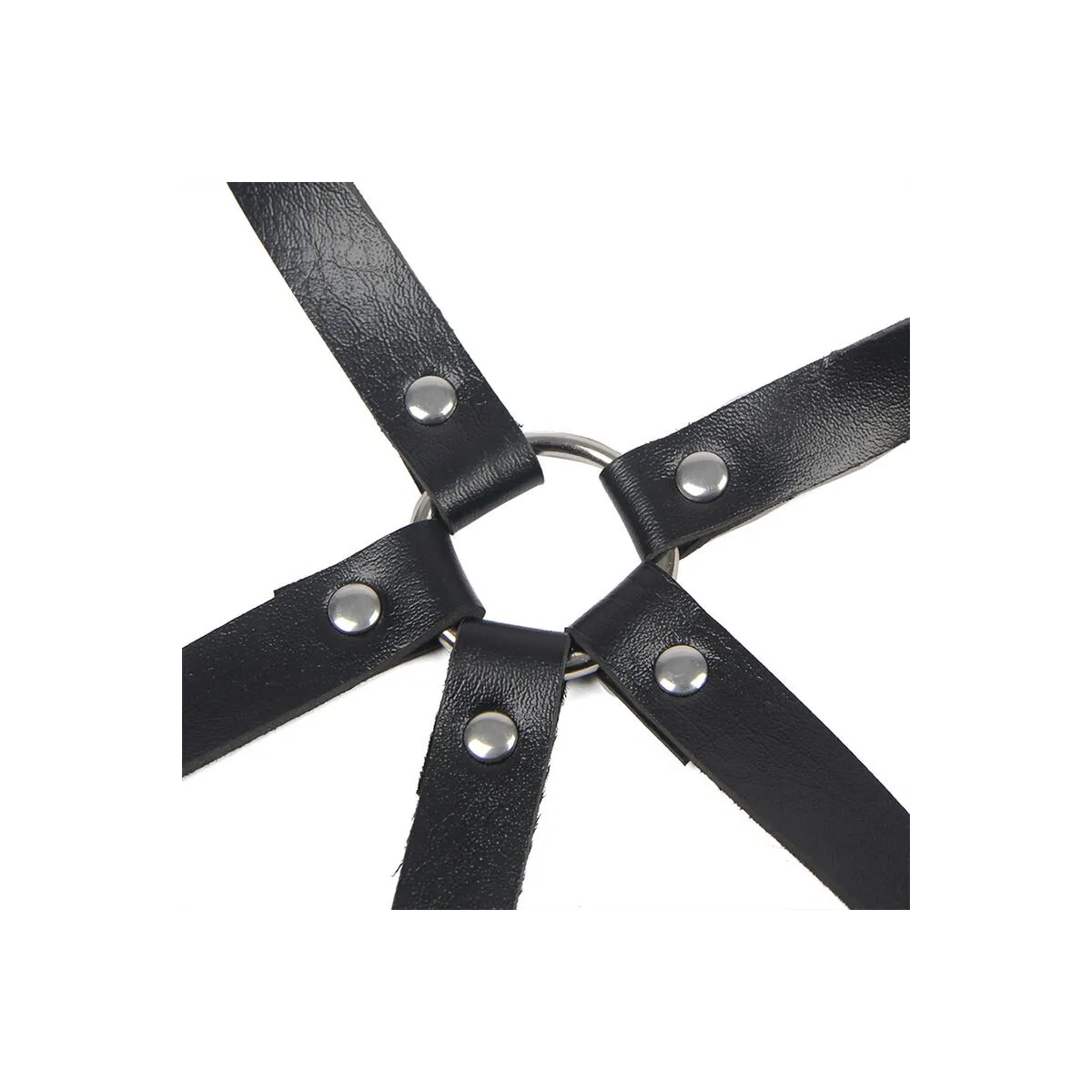 Lederring Brustharness Schwarz One Size (S-L) von Subblime Fetish kaufen | Fesselliebe