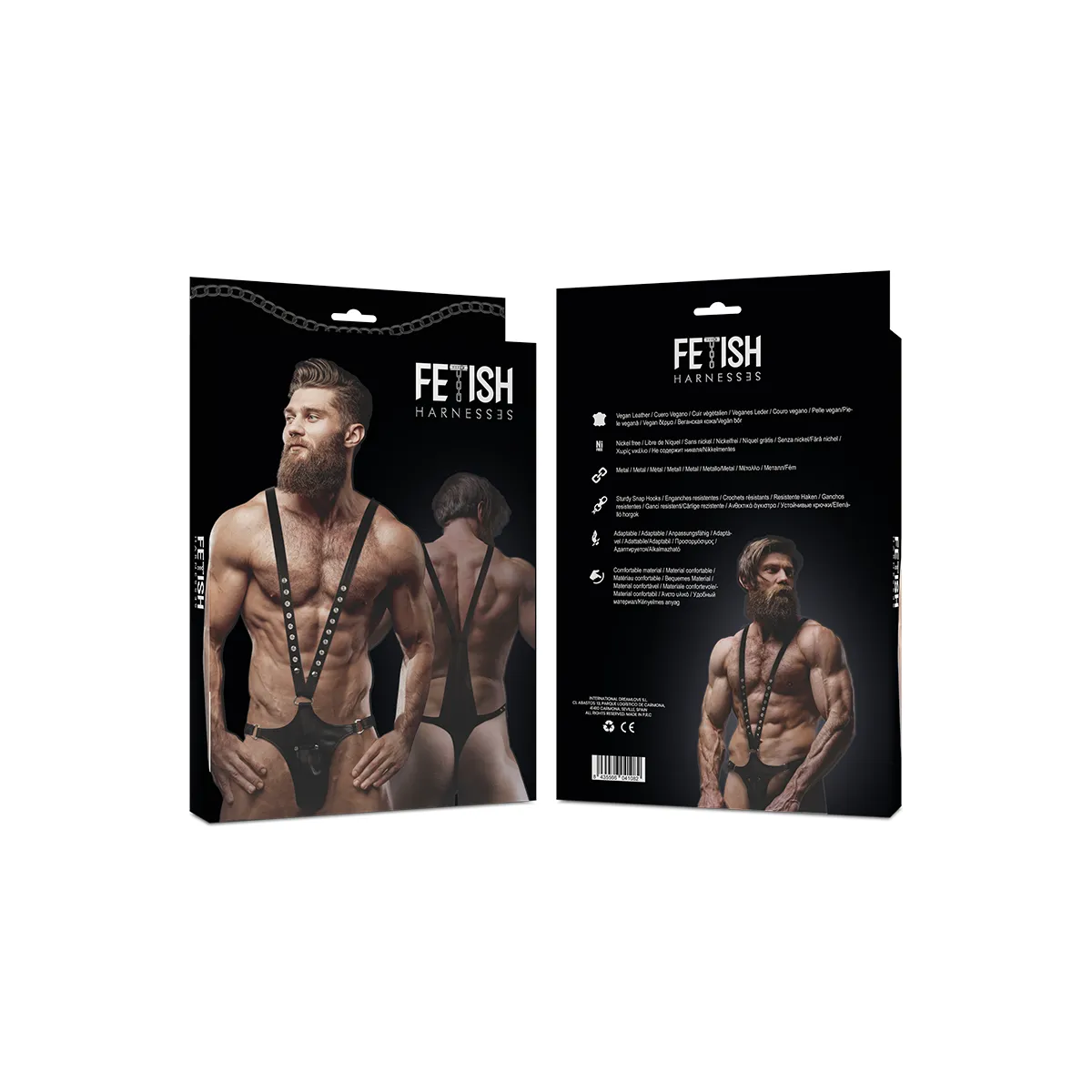 V-Förmiger Harness aus Ökoleder für Herren von Fetish Submissive Attitude kaufen | Fesselliebe