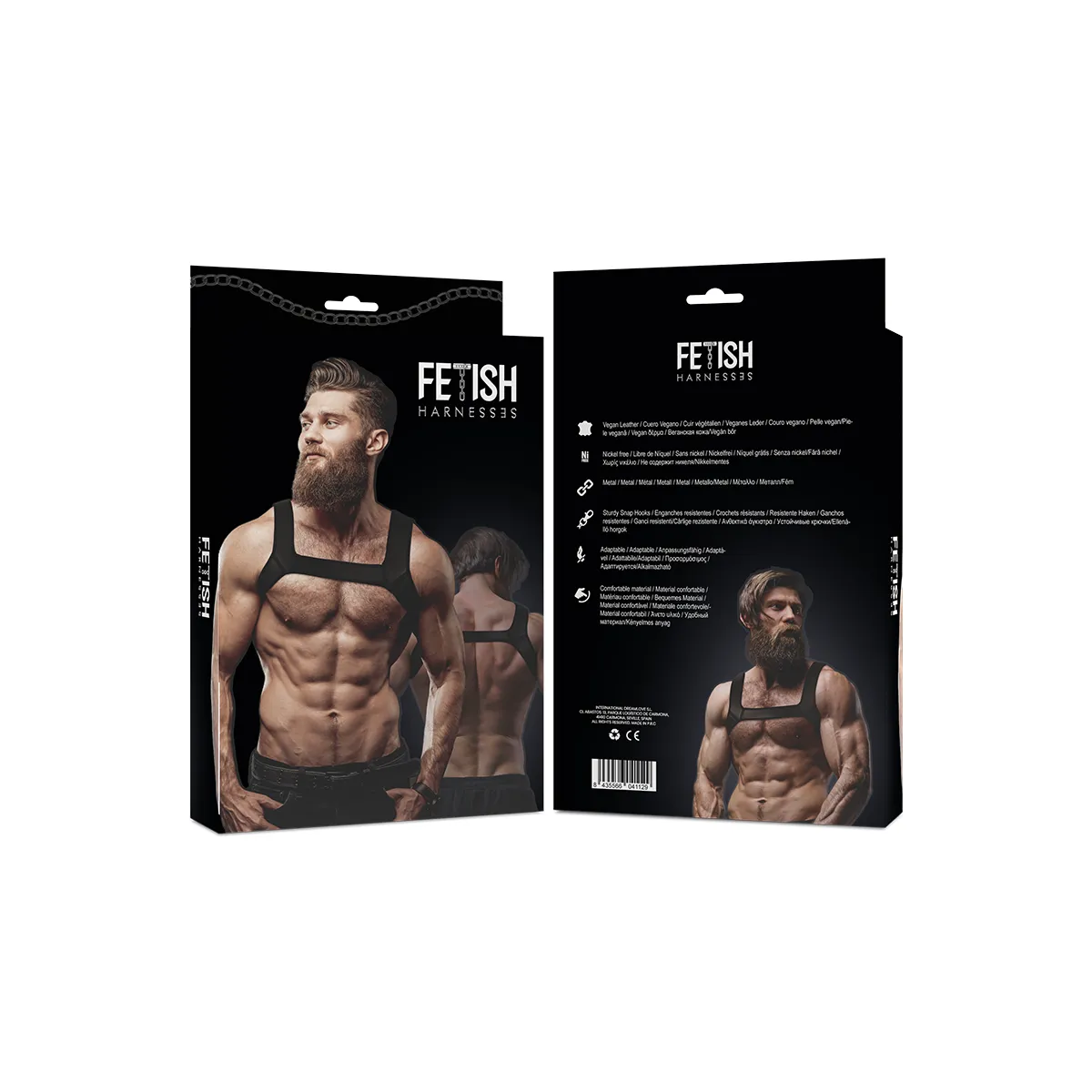 Neopren-Brustgurt für Männer, Größe L von Fetish Submissive Attitude kaufen | Fesselliebe