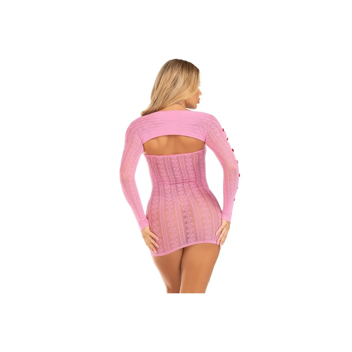 Kleid Herz & Schleifen Rosa Einheitsgrösse von Leg Avenue Dresses kaufen | Fesselliebe