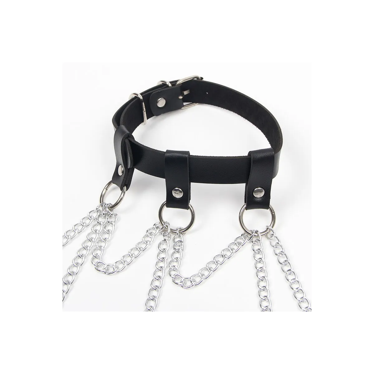 Ganzkörperharness mit Sternkettendetail One Size (S-L) von Subblime Fetish kaufen | Fesselliebe