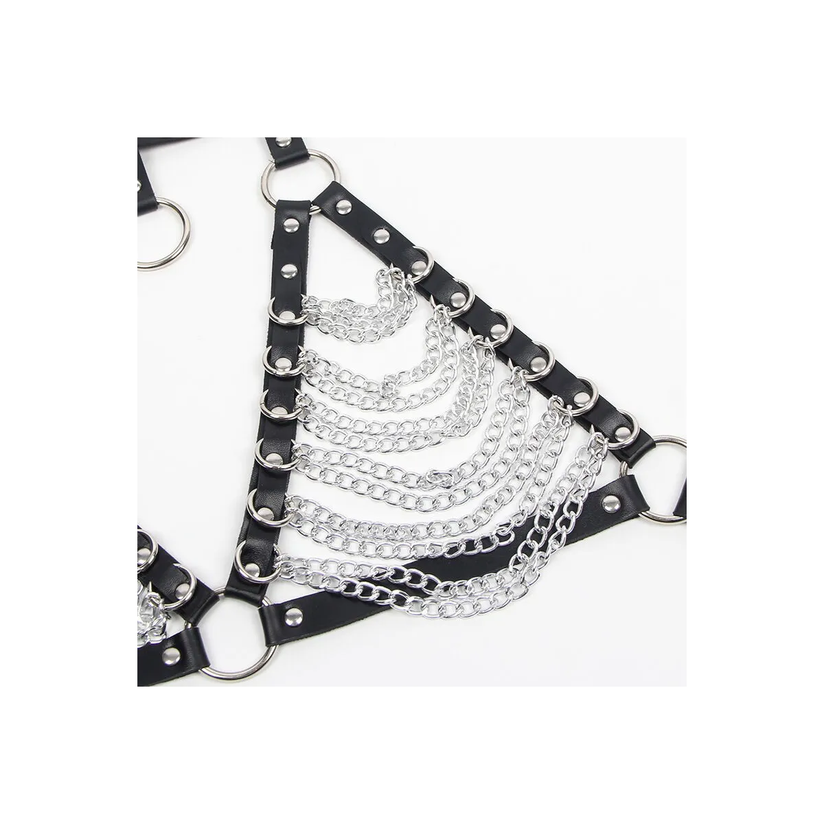 Harness-BH und Halskette mit Ketten One Size (S-L) von Subblime Fetish kaufen | Fesselliebe