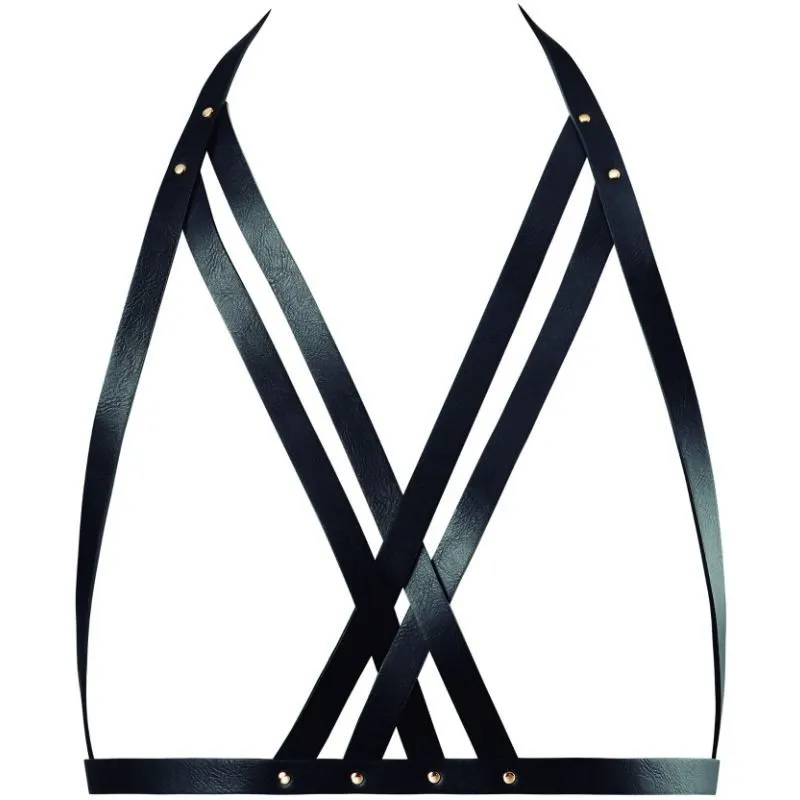 Halter-BH-Harness Schwarz von Bijoux Maze kaufen | Fesselliebe