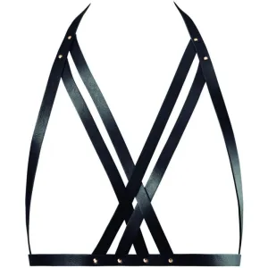 Halter-BH-Harness Schwarz von Bijoux Maze kaufen | Fesselliebe