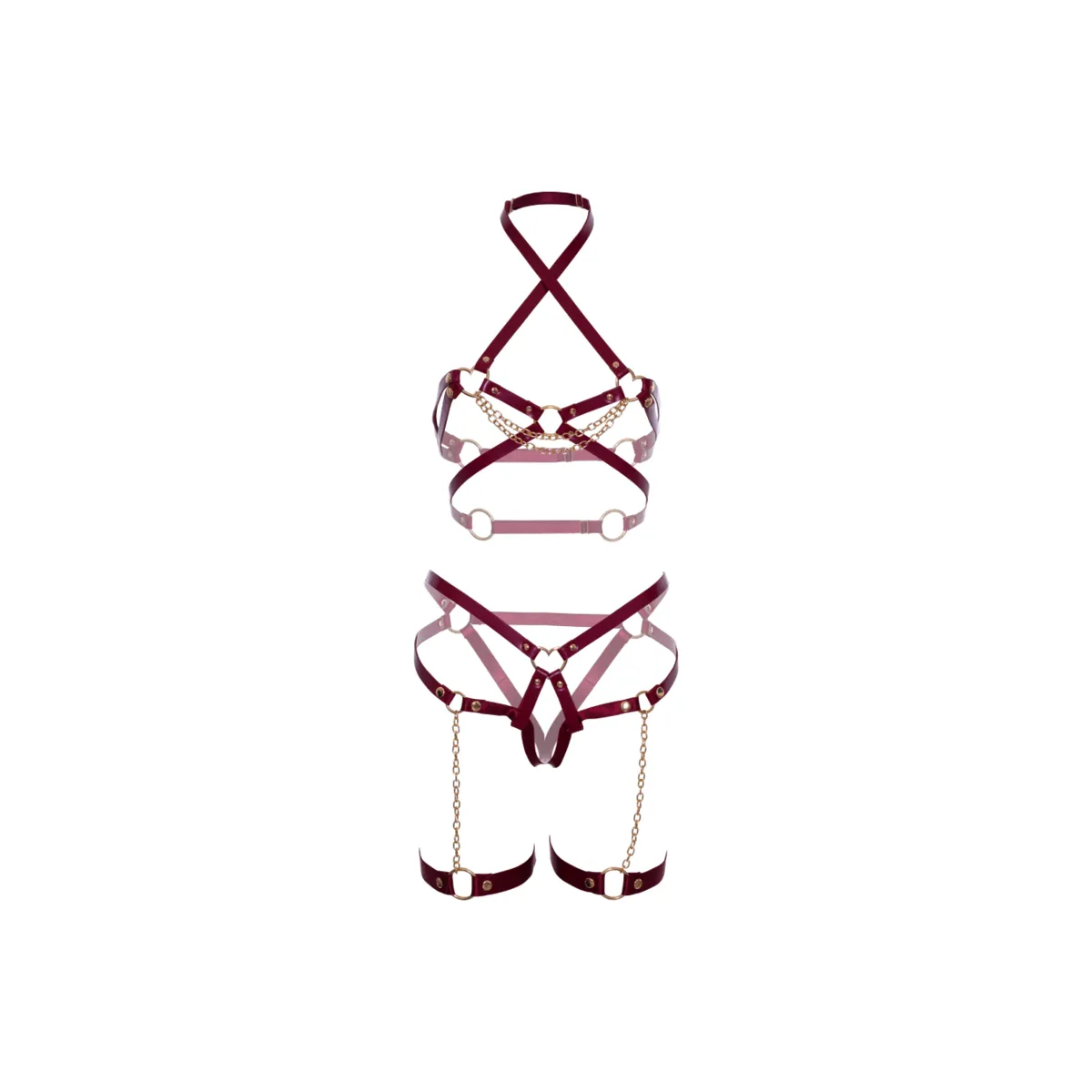 Harness BH & Heart Garter S von Leg Avenue Kink kaufen | Fesselliebe