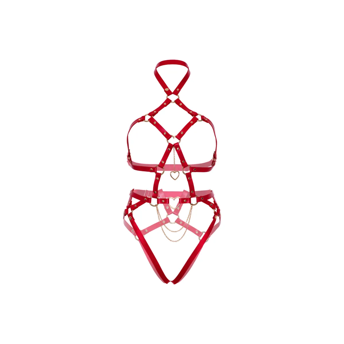 Herzkörpergurt Rot L von Leg Avenue Kink kaufen | Fesselliebe