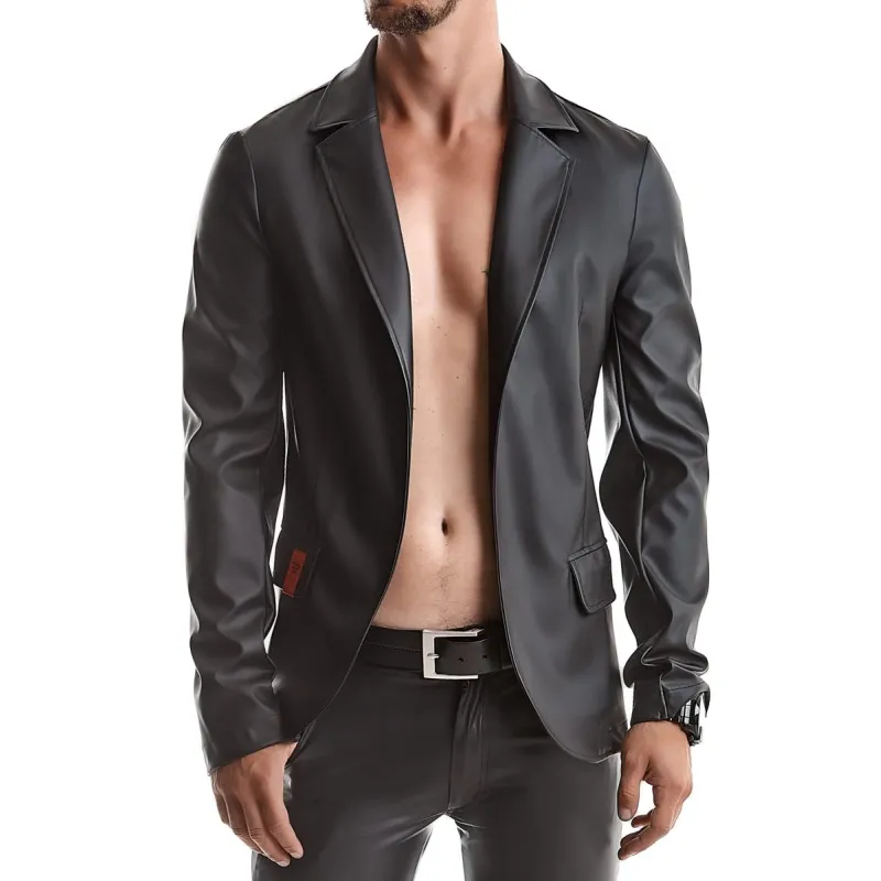 Herren Jacke Rmnicola001 Schwarz von Regnes Fetsih Plante Red Mark 2 | Fesselliebe.de