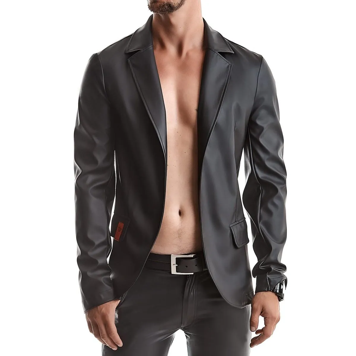 Herren Jacke Rmnicola001 Schwarz von Regnes Fetsih Plante Red Mark 2 | Fesselliebe.de