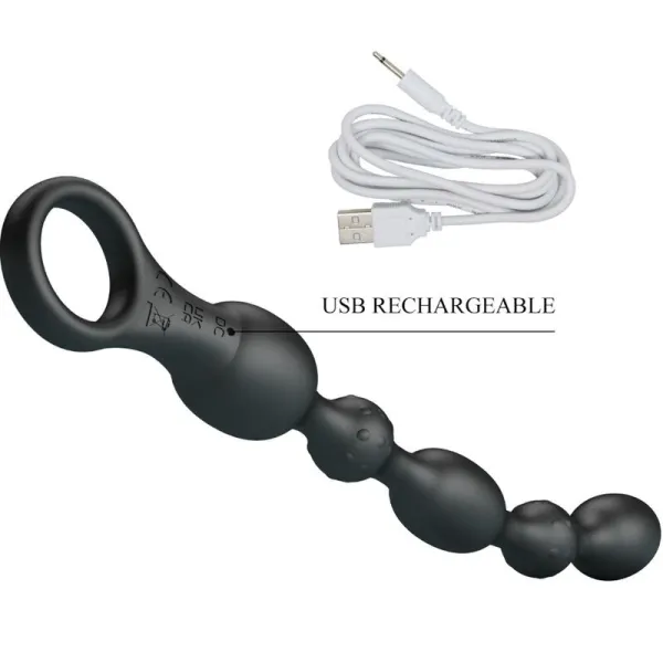 ♥ Van Anal Silikon Balls 10 Vibrationen wiederaufladbares von Pretty Love ♥ kaufen | Fesselliebe