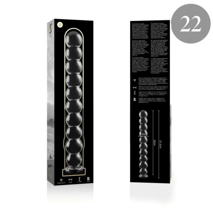 Modell 22 Dildo Borosilikatglas 21,5 X 2,5 cm Klar von Nebula Series By Ibiza | Fesselliebe.de