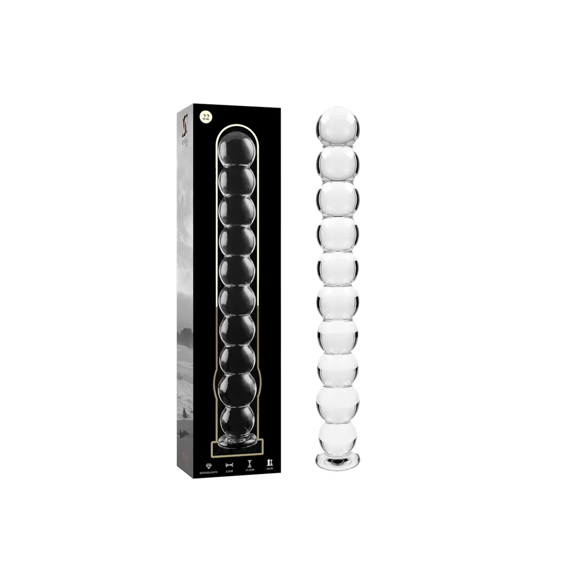 ♥ Modell 22 Dildo Borosilikatglas 21,5 X 2,5 cm Klar von Nebula Series By Ibiza ♥ kaufen | Fesselliebe