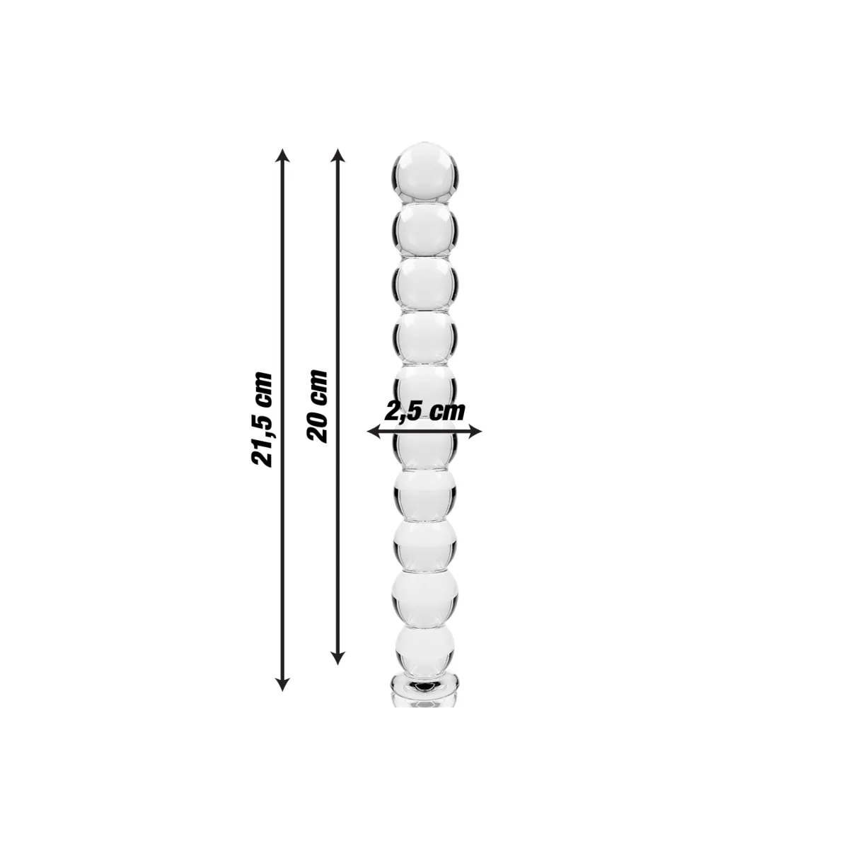 Modell 22 Dildo Borosilikatglas 21,5 X 2,5 cm Klar von Nebula Series By Ibiza | Fesselliebe.de