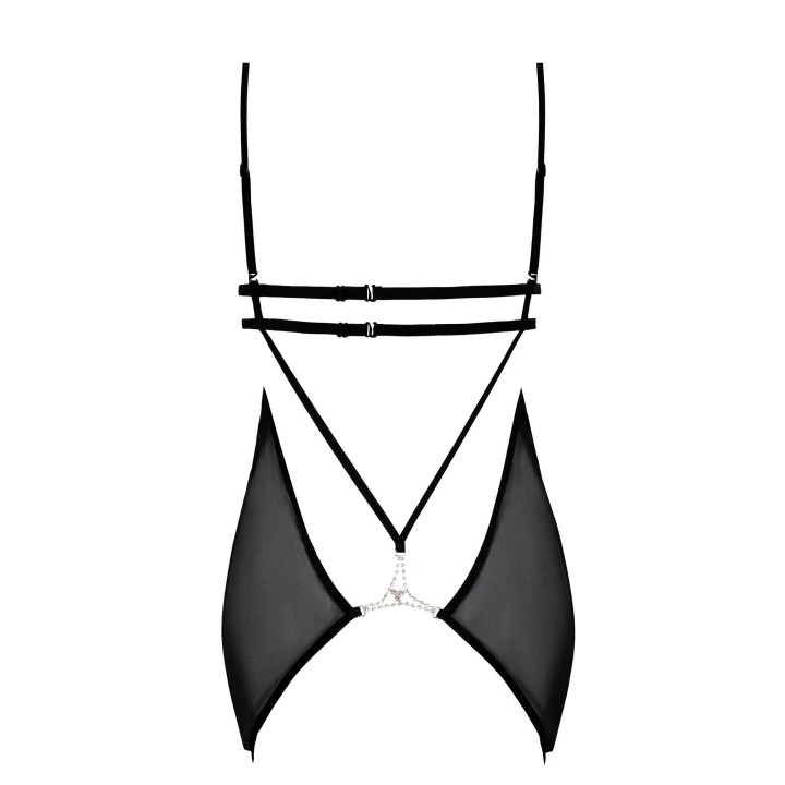 Schwarzes Chemise Claea von Anais Apparel Luxury Lingerie | Fesselliebe.de