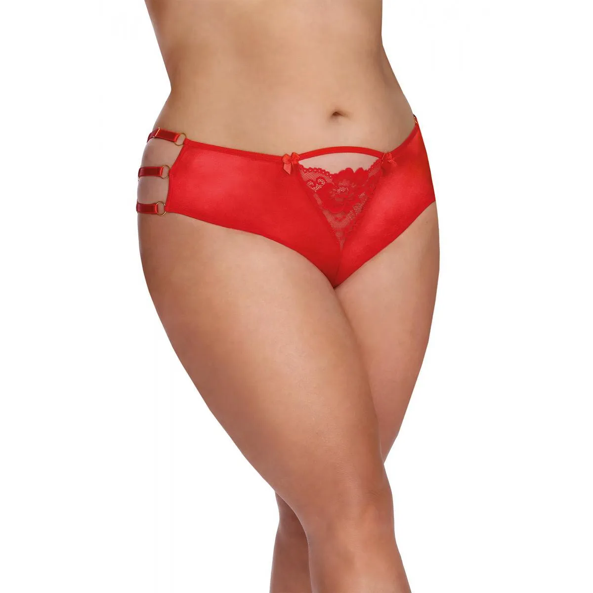 ♥ Rotes Set Aa052943 von Anais Apparel Plus Size ♥ kaufen | Fesselliebe