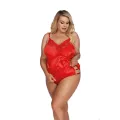 ♥ Rotes Set Aa052943 von Anais Apparel Plus Size ♥