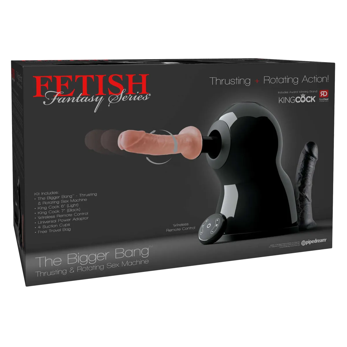 The Bigger Bang Stoß- und Rotations-Sexmaschine Schwarz von Pipedream Fetish Fantasy Series kaufen | Fesselliebe