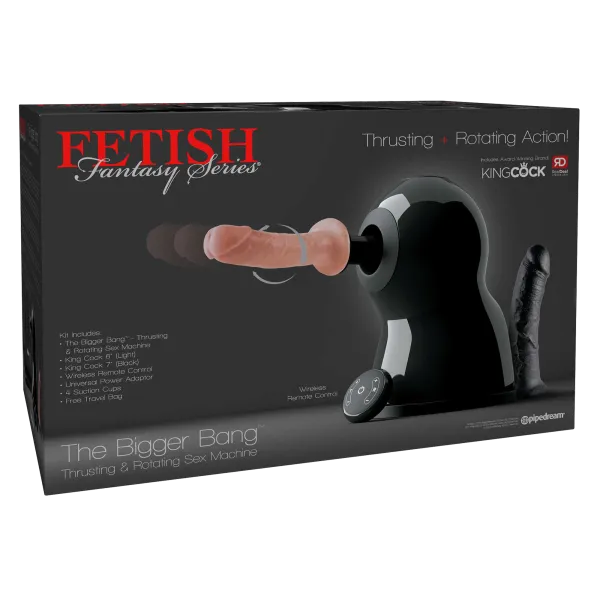 The Bigger Bang Stoß- und Rotations-Sexmaschine Schwarz von Pipedream Fetish Fantasy Series kaufen | Fesselliebe