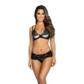 ♥ BH Schwarz-Silber V-9481 von Axami ♥