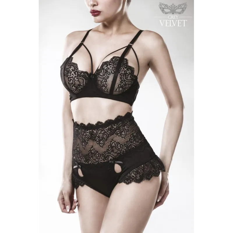 ♥ Bra-Set von Grey Velvet schwarz von Grey Velvet ♥ kaufen | Fesselliebe