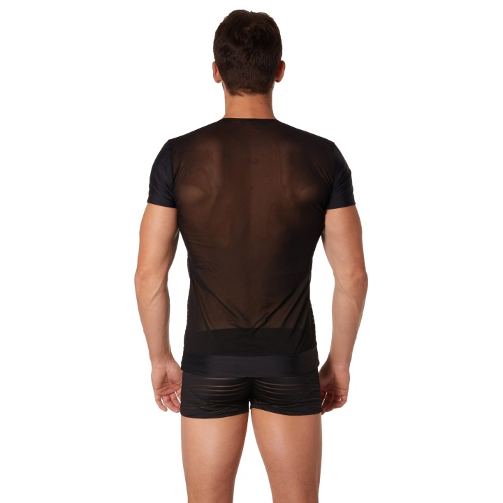 Schwarzes Herren T-Shirt 906-81 von Look Me | Fesselliebe.de