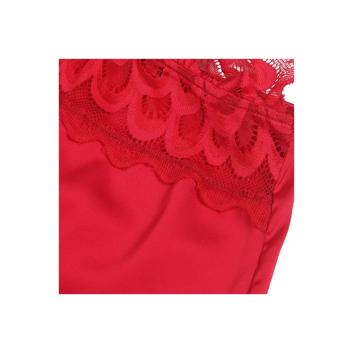 Satin-Babydoll mit Spitze Rot S/M von Subblime Babydolls & Peignoirs kaufen | Fesselliebe