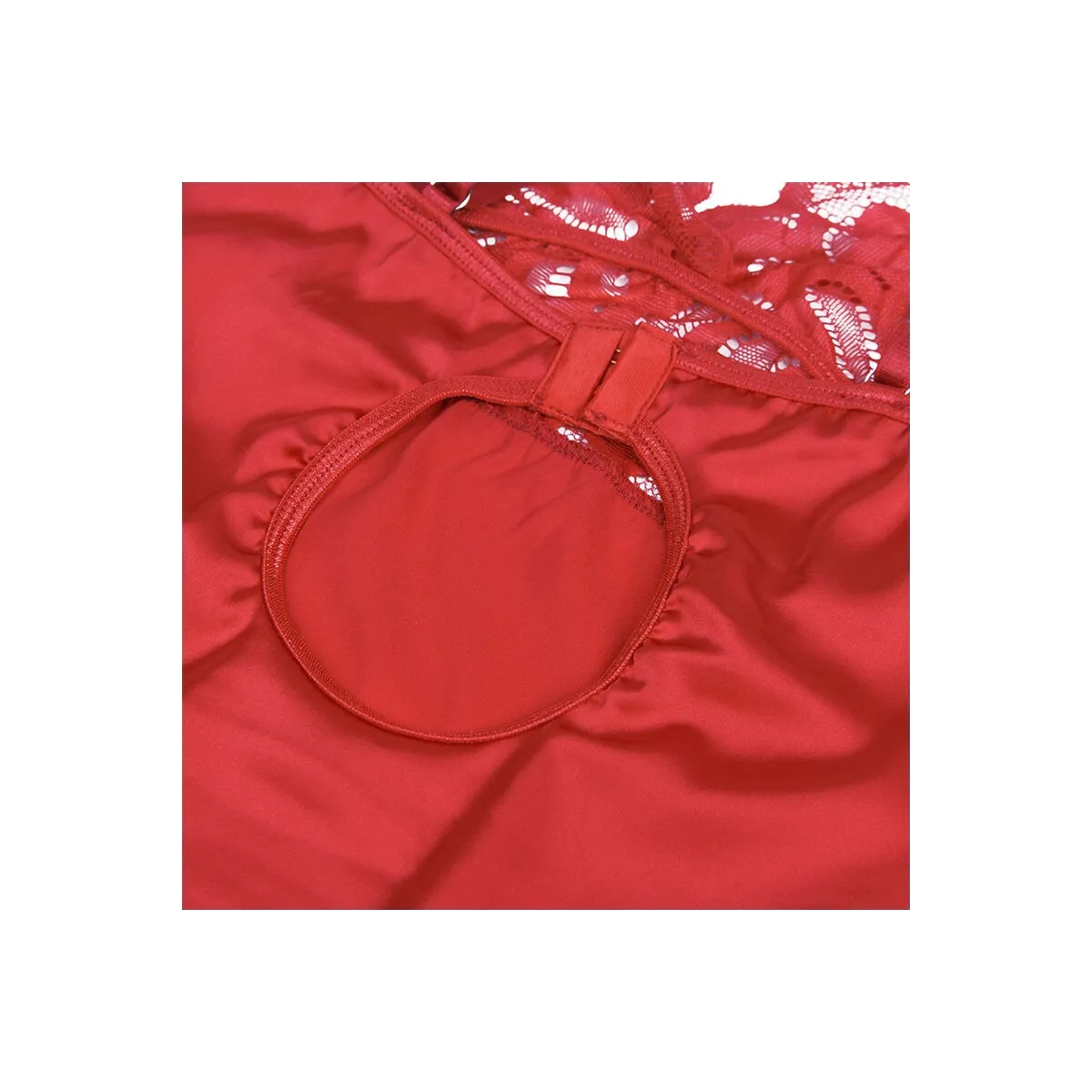 Satin-Babydoll mit Spitze Rot S/M von Subblime Babydolls & Peignoirs kaufen | Fesselliebe