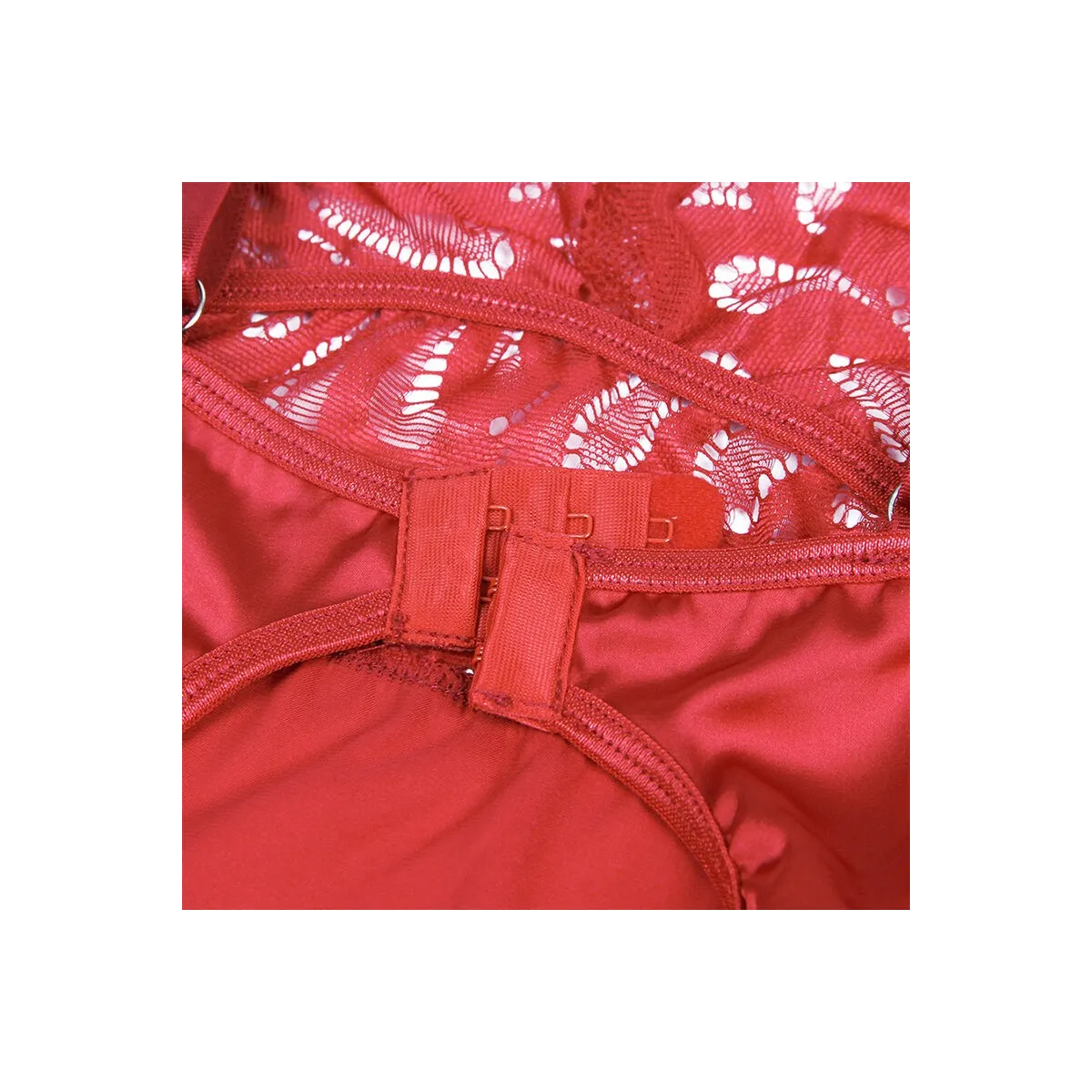 Satin-Babydoll mit Spitze Rot S/M von Subblime Babydolls & Peignoirs kaufen | Fesselliebe