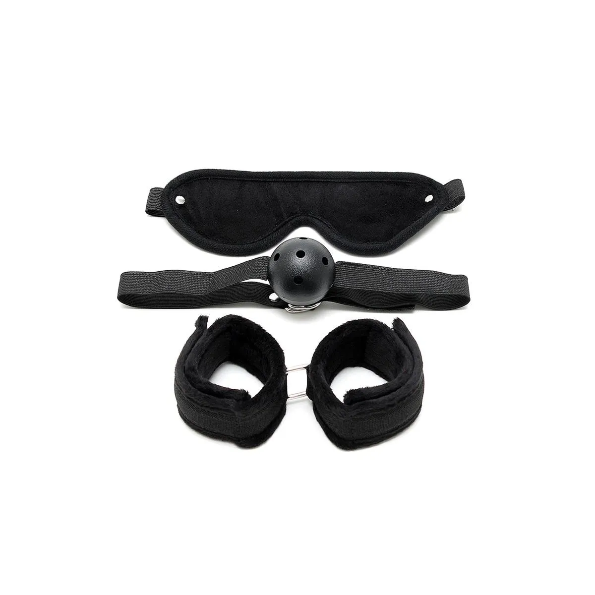 Set 3-teilig Schwarz von Bondage Play kaufen | Fesselliebe