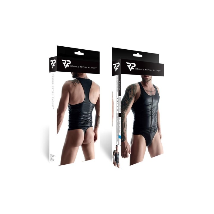 Muscle-Shirt Tsh003 Schwarz von Regnes Fetish Planet | Fesselliebe.de