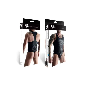 ♥ Muscle-Shirt Tsh003 Schwarz von Regnes Fetish Planet ♥