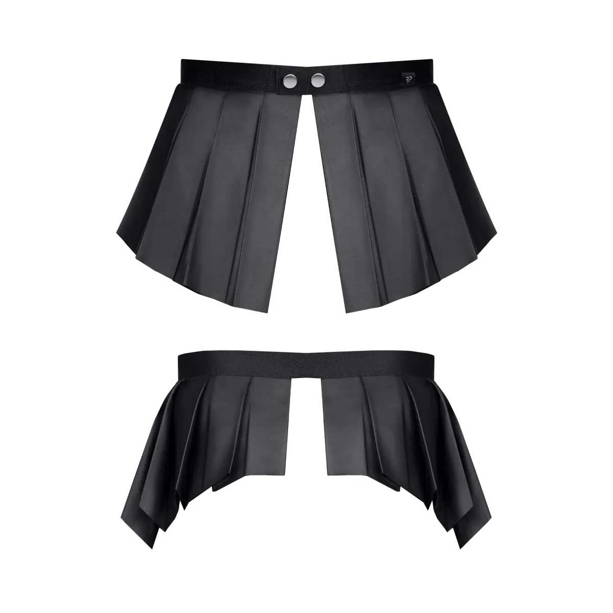 Kurzer Rock Bojulian001 Schwarz | Fesselliebe.de