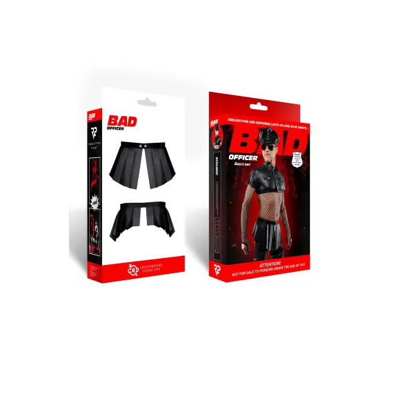 Kurzer Rock Bojulian001 Schwarz | Fesselliebe.de