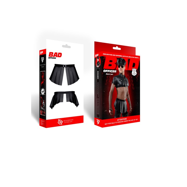 Kurzer Rock Bojulian001 Schwarz | Fesselliebe.de