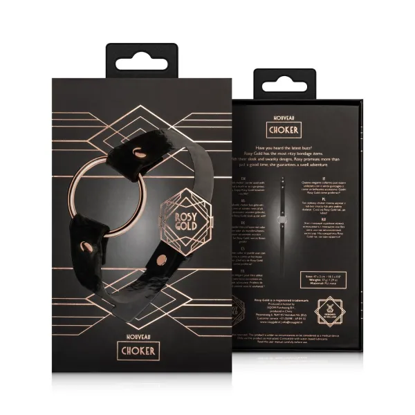 ♥ ROSY GOLD - CHOKER - SCHWARZ ♥