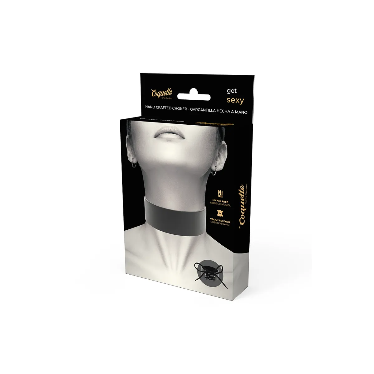 Veganes Leder-Halsband von Coquette Accessories kaufen | Fesselliebe