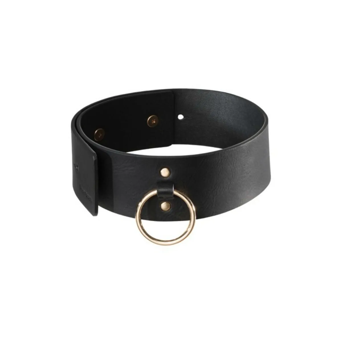 Schwarze Halskette mit Riemen von Bijoux Maze kaufen | Fesselliebe