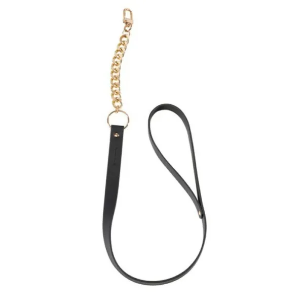 Schwarze Halskette mit Riemen von Bijoux Maze kaufen | Fesselliebe