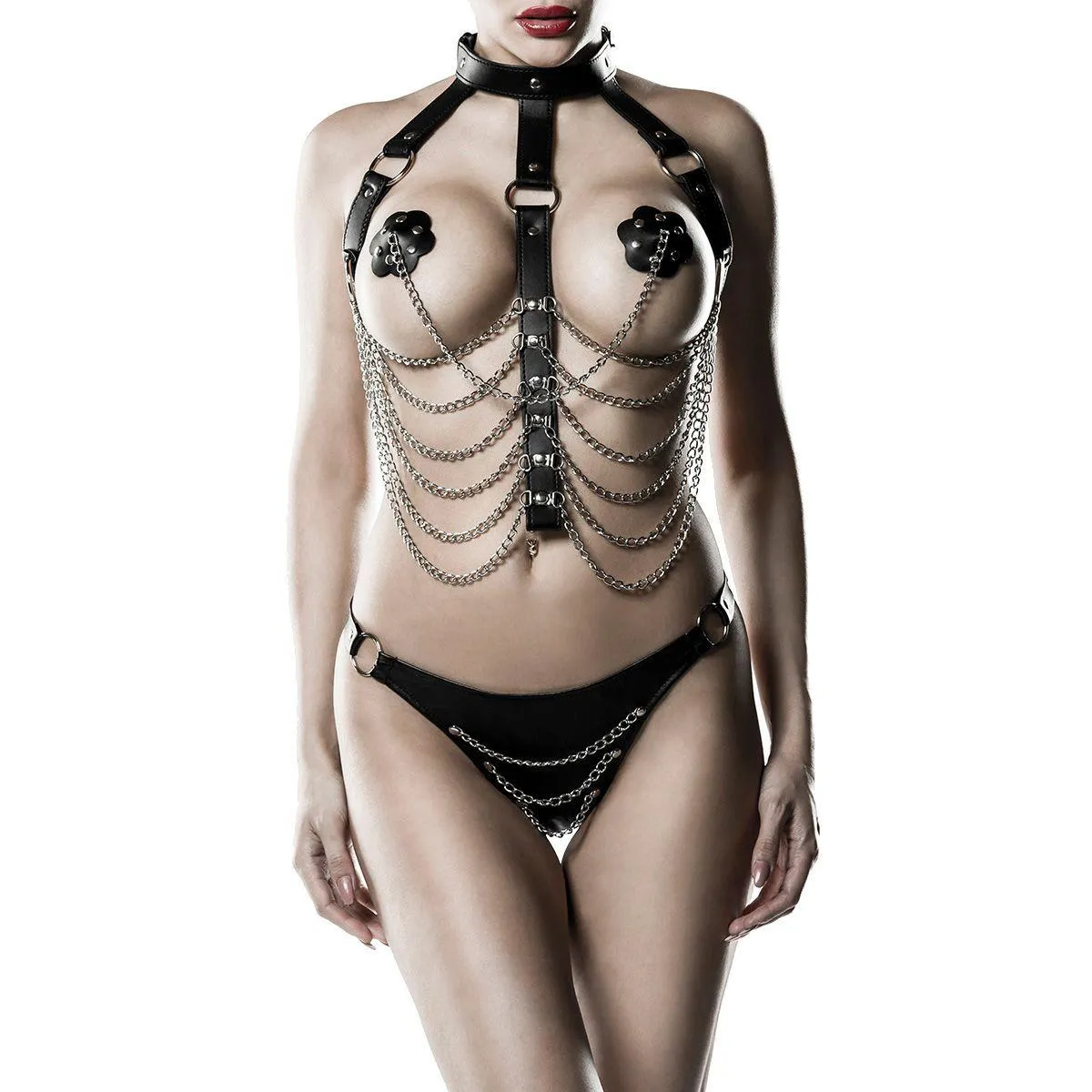 3-Teiliges Kettenharness-Set 14503 von Grey Velvet kaufen | Fesselliebe