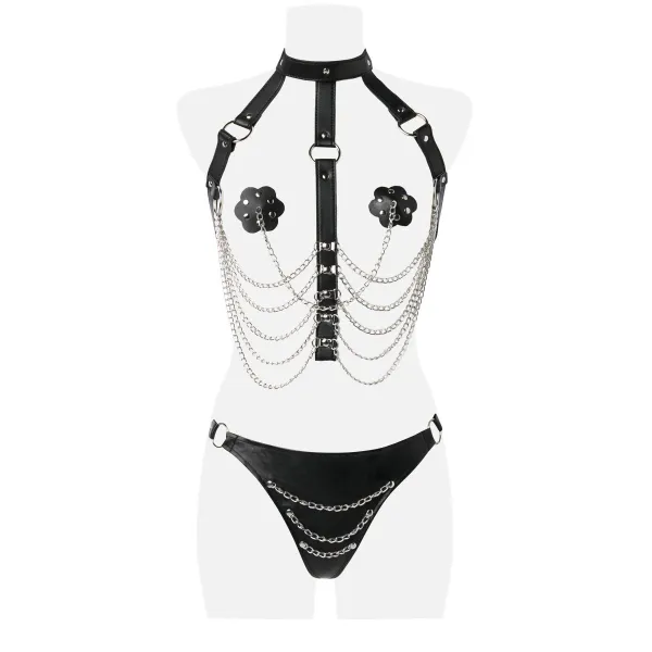 3-Teiliges Kettenharness-Set 14503 von Grey Velvet kaufen | Fesselliebe