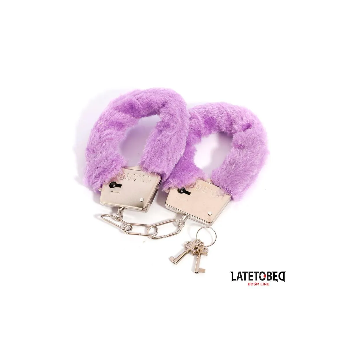 FELL-METALLFESSEL LILA VON LATETOBED BDSM LINE