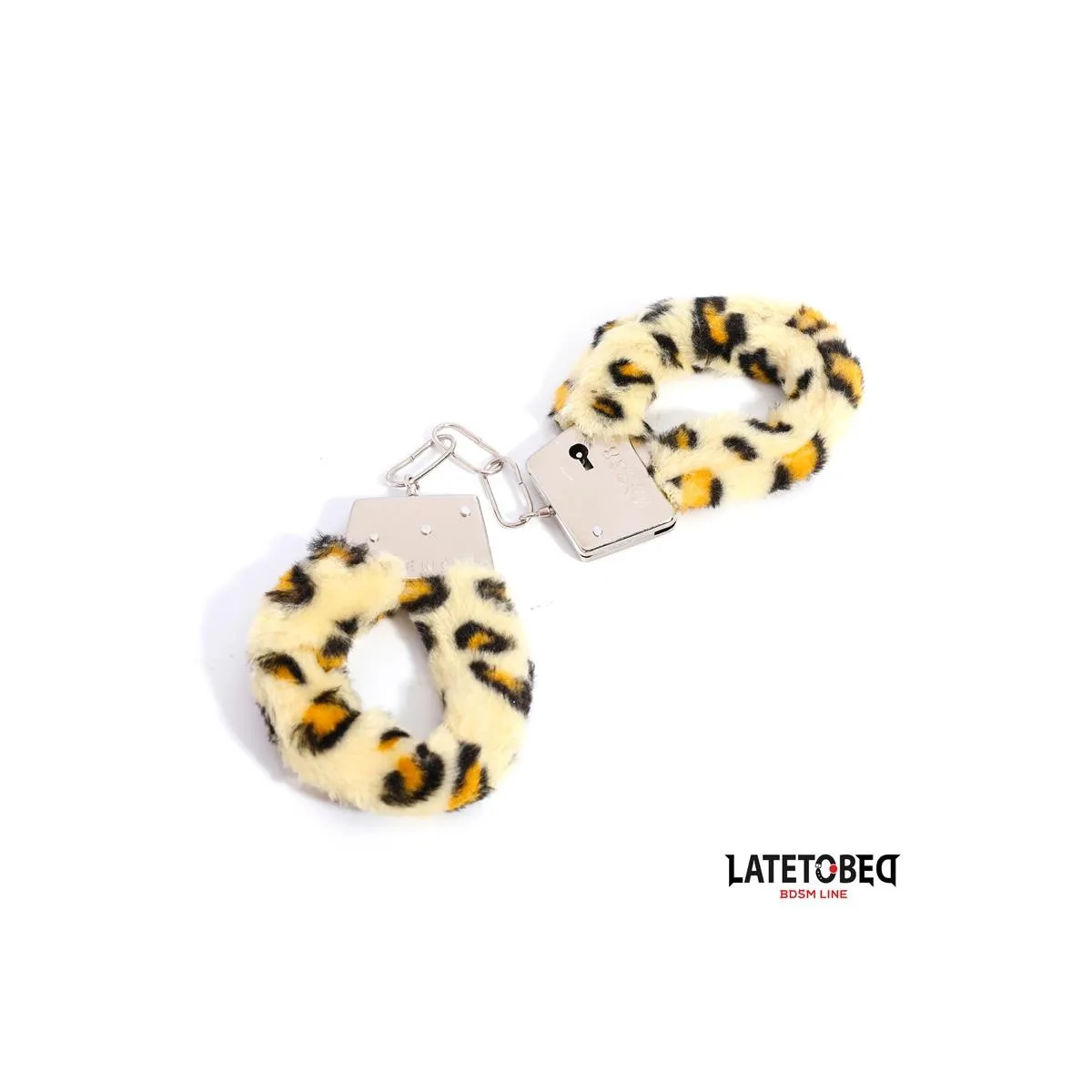 FELL-METALLFESSEL MIT LEOPARDENMUSTER VON LATETOBED BDSM LINE