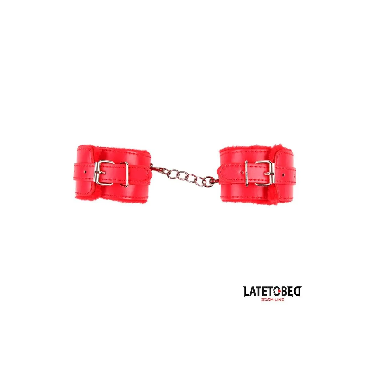 FELL-FUSSFESSEL ROT VON LATETOBED BDSM LINE
