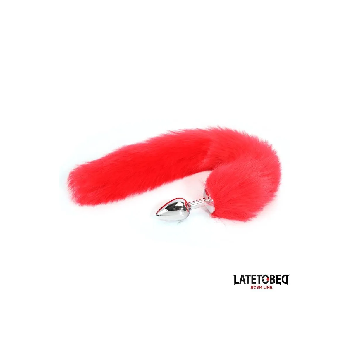 ANALPLUG MIT SCHWANZ ROT 40 CM VON LATETOBED BDSM LINE