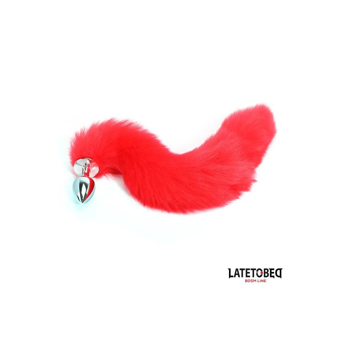 ANALPLUG MIT SCHWANZ ROT 40 CM VON LATETOBED BDSM LINE
